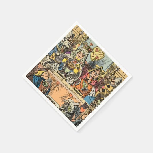 Alice im Wunderland Cheshire Cat Characters Serviette (Ecke)