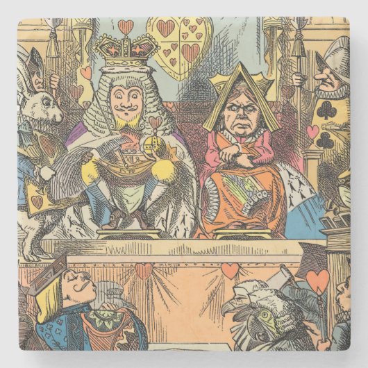 Alice im Wunderland Cheshire Cat Characters Steinuntersetzer (Vorderseite)