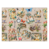 Alice im Wunderland Cheshire Cat Characters Tischdecke (Vorderseite (Horizontal))