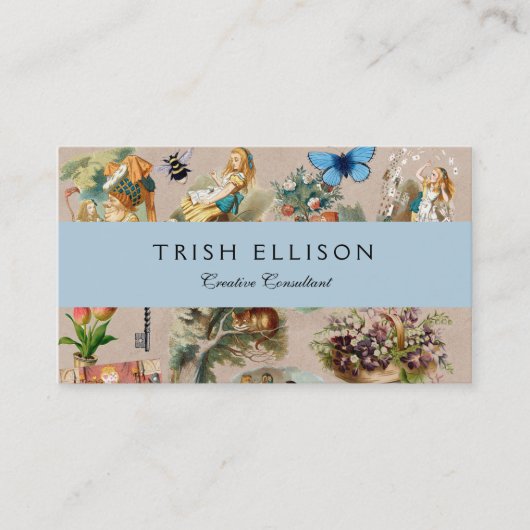 Alice im Wunderland Cheshire Cat Characters Visitenkarte (Vorderseite)