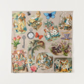 Alice im Wunderland Cheshire Cat Characters Wandteppich (Vorderseite)