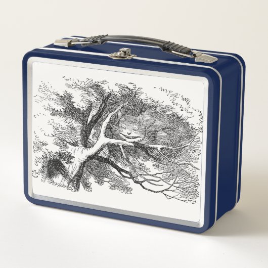 Alice im Wunderland - Cheshire Cat Fading to Smile Metall Brotdose (Vorderseite)