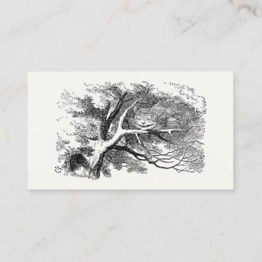 Alice im Wunderland - Cheshire Cat Fading to Smile Visitenkarte (Rückseite)