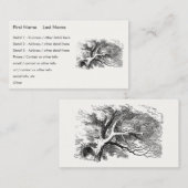 Alice im Wunderland - Cheshire Cat Fading to Smile Visitenkarte (Vorne/Hinten)