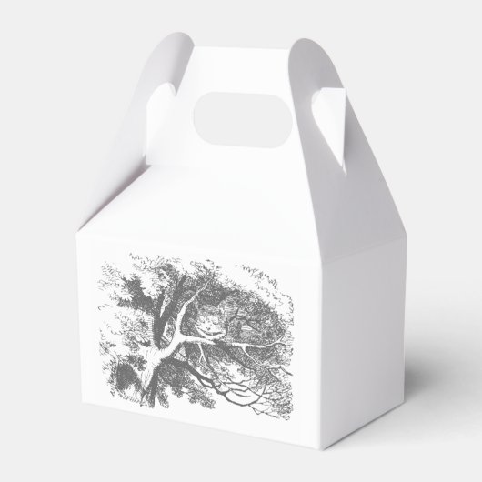 Alice im Wunderland Cheshire Cat Gastgeschenk Box Geschenkschachtel (Rückseite)