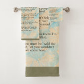 Alice im Wunderland Cheshire Cat Mad Badhandtuch Set (Insitu)