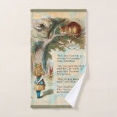 Alice im Wunderland Cheshire Cat Mad Badhandtuch Set (Handtuch)