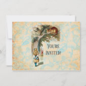 Alice im Wunderland Cheshire Cat Mad Einladung (Vorderseite)