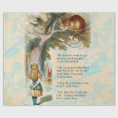 Alice im Wunderland Cheshire Cat Mad Geschenkpapier (Flach)