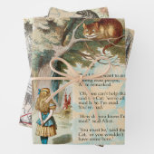 Alice im Wunderland Cheshire Cat Mad Geschenkpapier Set (Beispiel)