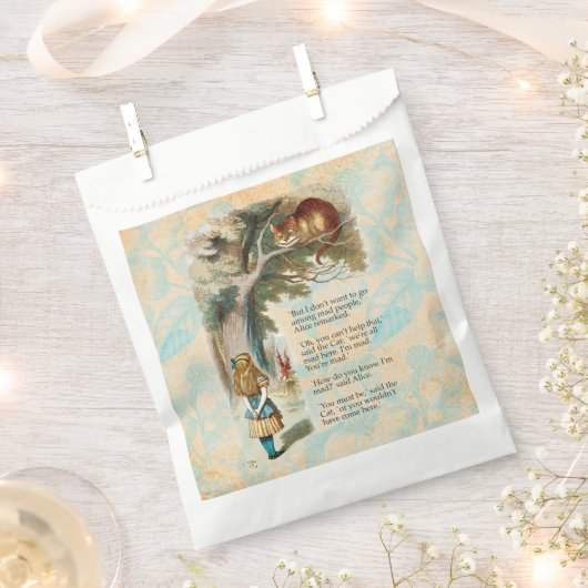 Alice im Wunderland Cheshire Cat Mad Geschenktütchen (Ausgeschnitten)