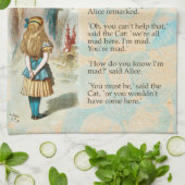 Alice im Wunderland Cheshire Cat Mad Geschirrtuch (Gefaltet)