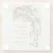 Alice im Wunderland Cheshire Cat Mad Glasuntersetzer (Rückseite)