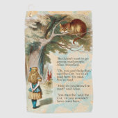 Alice im Wunderland Cheshire Cat Mad Golfhandtuch (Vorderseite)