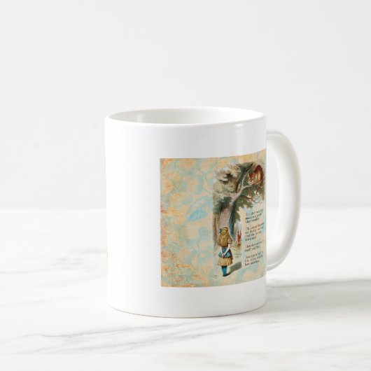 Alice im Wunderland Cheshire Cat Mad Kaffeetasse (VorderseiteRechts)