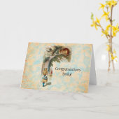 Alice im Wunderland Cheshire Cat Mad Karte (Gelbe Blume)