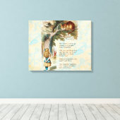 Alice im Wunderland Cheshire Cat Mad Leinwanddruck (Insitu (Holzboden))