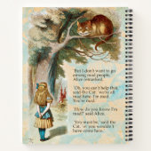 Alice im Wunderland Cheshire Cat Mad Notizblock (Rückseite)