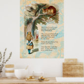 Alice im Wunderland Cheshire Cat Mad Poster (Küche)