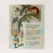 Alice im Wunderland Cheshire Cat Mad Puzzle (Vertikal)