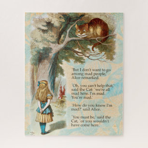 Alice im Wunderland Cheshire Cat Mad Puzzle