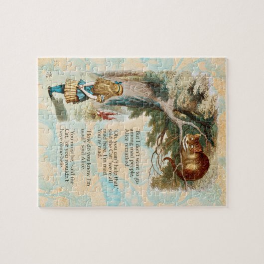 Alice im Wunderland Cheshire Cat Mad Puzzle (Horizontal)