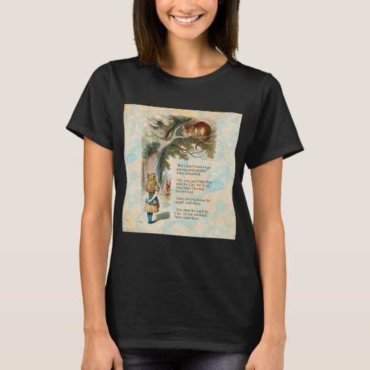Alice im Wunderland Cheshire Cat Mad T-Shirt (Vorderseite)