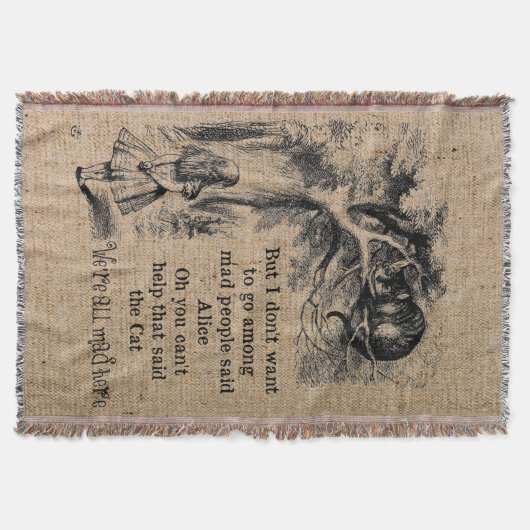 Alice im Wunderland; Cheshire Cat mit Alice Decke (Vorderseite)