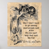 Alice im Wunderland; Cheshire Cat mit Alice Poster (Vorne)