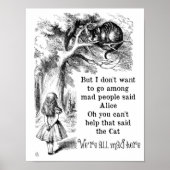 Alice im Wunderland; Cheshire Cat mit Alice Poster (Vorne)