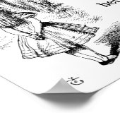 Alice im Wunderland; Cheshire Cat mit Alice Poster (Ecke)