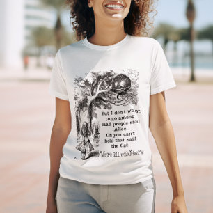 Alice im Wunderland; Cheshire Cat mit Alice T-Shirt