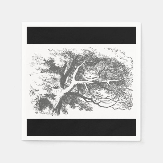 Alice im Wunderland Cheshire Cat Paper Napkins Serviette (Vorderseite)