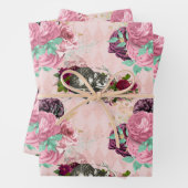 Alice im Wunderland Cheshire Cat Pink Geschenkpapier Set (Beispiel)