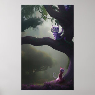 Alice im Wunderland Cheshire Cat Poster