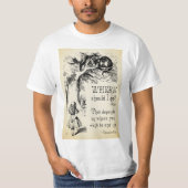 Alice im Wunderland - Cheshire Cat Quote - Wo ist  T-Shirt (Vorderseite)