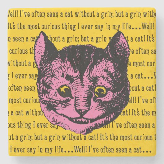 Alice im Wunderland Cheshire Cat Steinuntersetzer (Vorderseite)