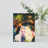 Alice im Wunderland Cheshire Cat Watercolor Postkarte (Stehend Vorderseite)