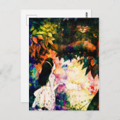 Alice im Wunderland Cheshire Cat Watercolor Postkarte (Vorne/Hinten)