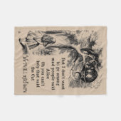 Alice im Wunderland; Cheshire-Katze mit Alice Fleecedecke (Vorderseite (Horizontal))