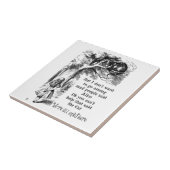 Alice im Wunderland; Cheshire-Katze mit Alice Fliese (Seite)