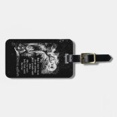 Alice im Wunderland; Cheshire-Katze mit Alice Gepäckanhänger (Vorderseite horizontal)