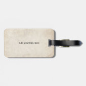 Alice im Wunderland; Cheshire-Katze mit Alice Gepäckanhänger (Rückseite horizontal)