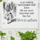 Alice im Wunderland; Cheshire-Katze mit Alice Handtuch (Gefaltet)