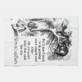 Alice im Wunderland; Cheshire-Katze mit Alice Handtuch (Horizontal)