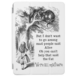 Alice im Wunderland; Cheshire-Katze mit Alice iPad Air Hülle