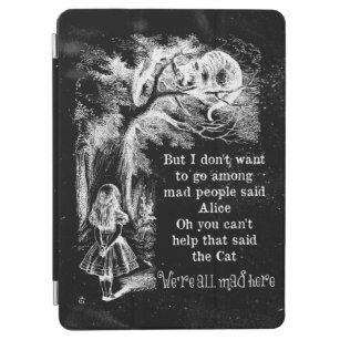 Alice im Wunderland; Cheshire-Katze mit Alice iPad Air Hülle