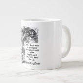 Alice im Wunderland; Cheshire Katze mit Alice Jumbo-Tasse (Vorderseite Rechts)