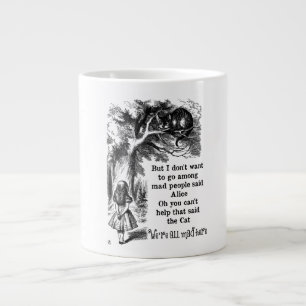 Alice im Wunderland; Cheshire Katze mit Alice Jumbo-Tasse