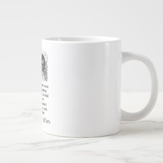 Alice im Wunderland; Cheshire Katze mit Alice Jumbo-Tasse (Rechts)